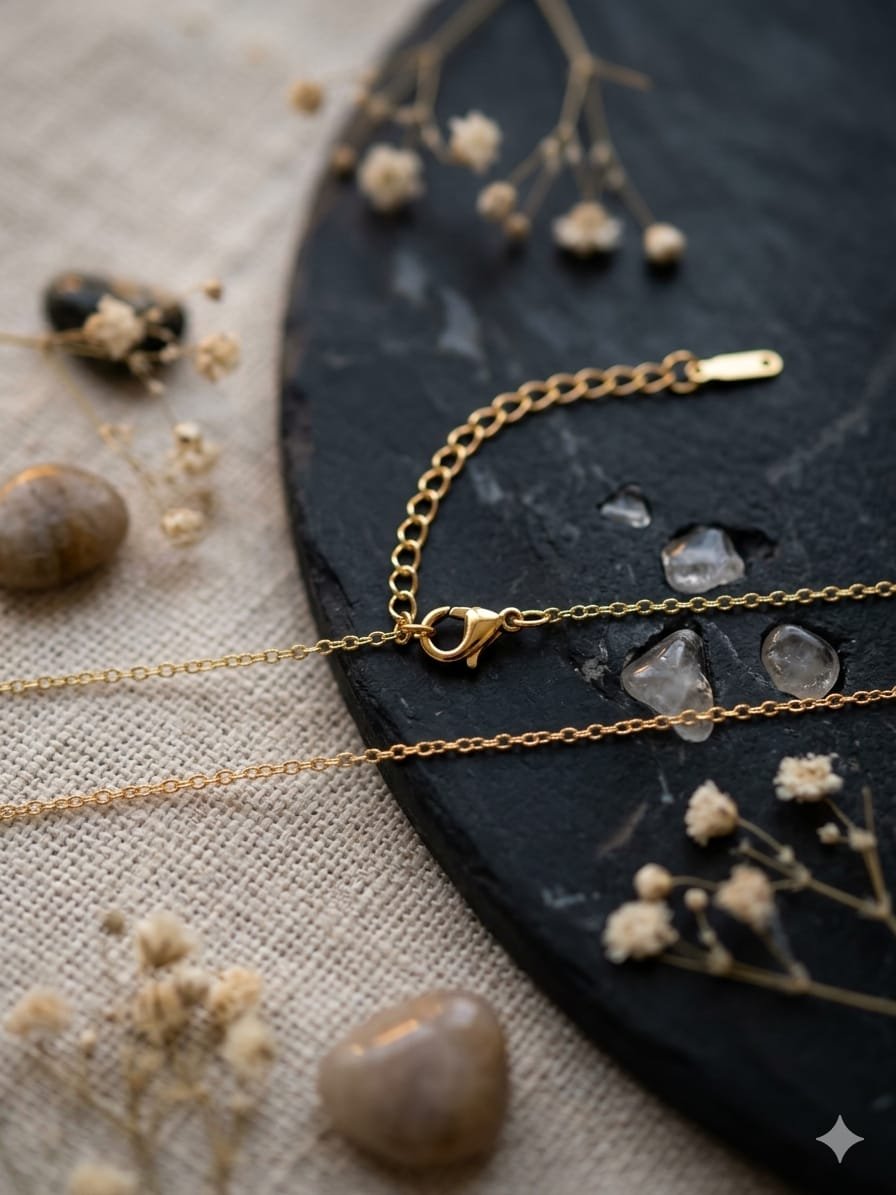 Women's Gold Bar Necklace - Image 4