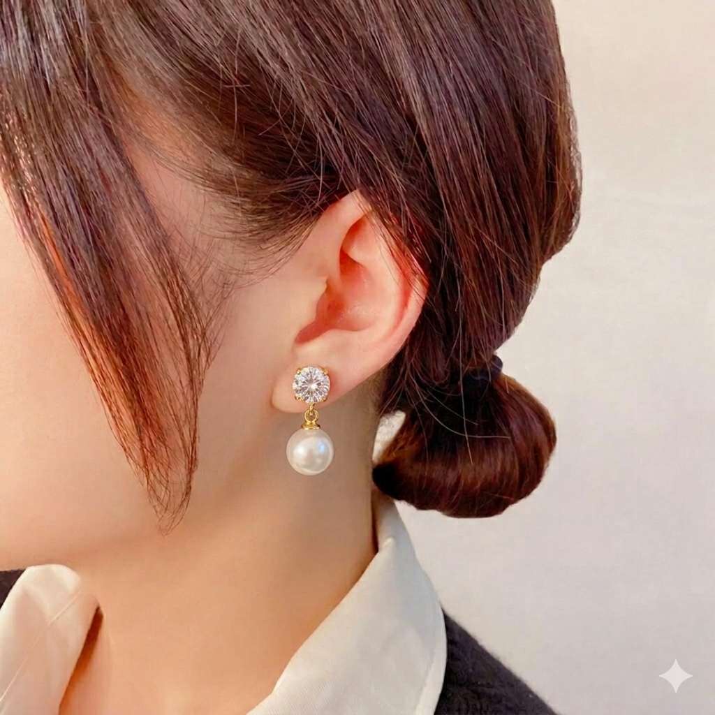 Pearl Drop Earring - Image 4