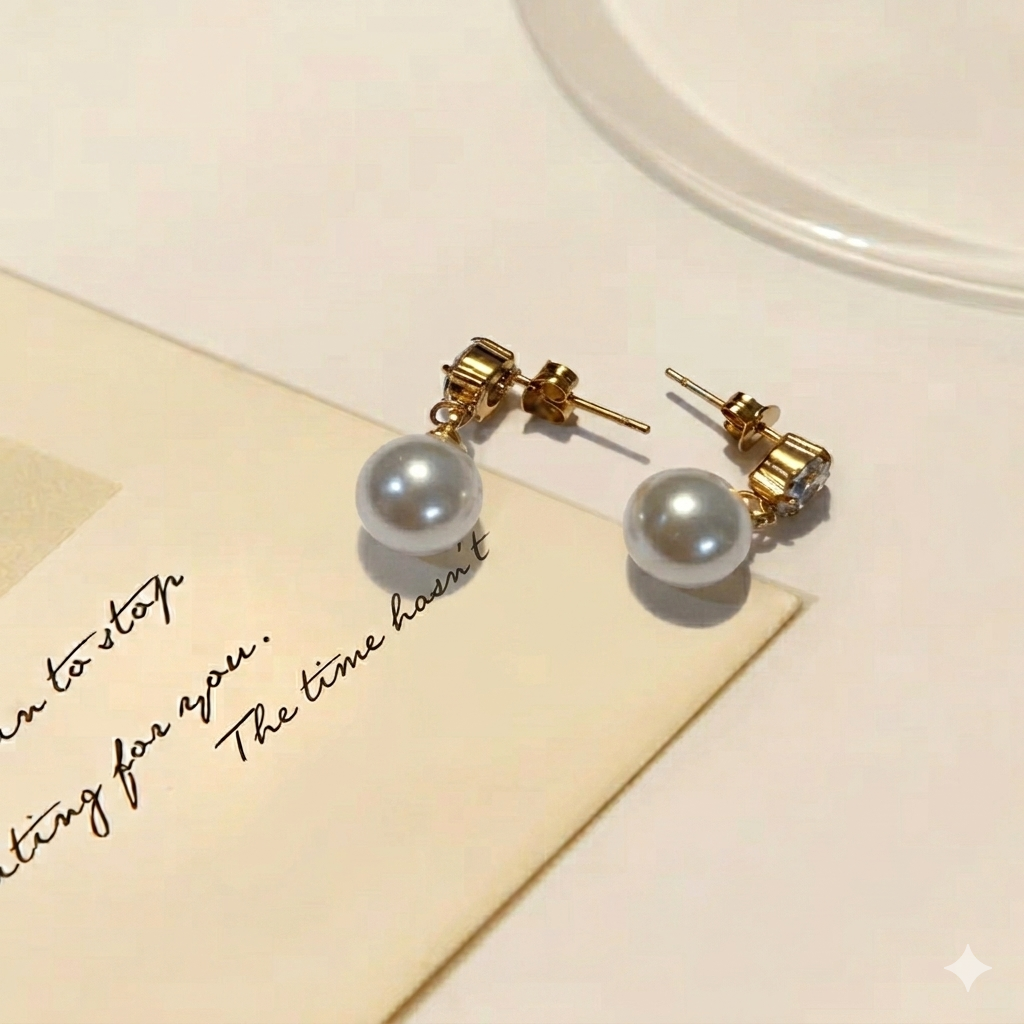 Pearl Drop Earring - Image 2