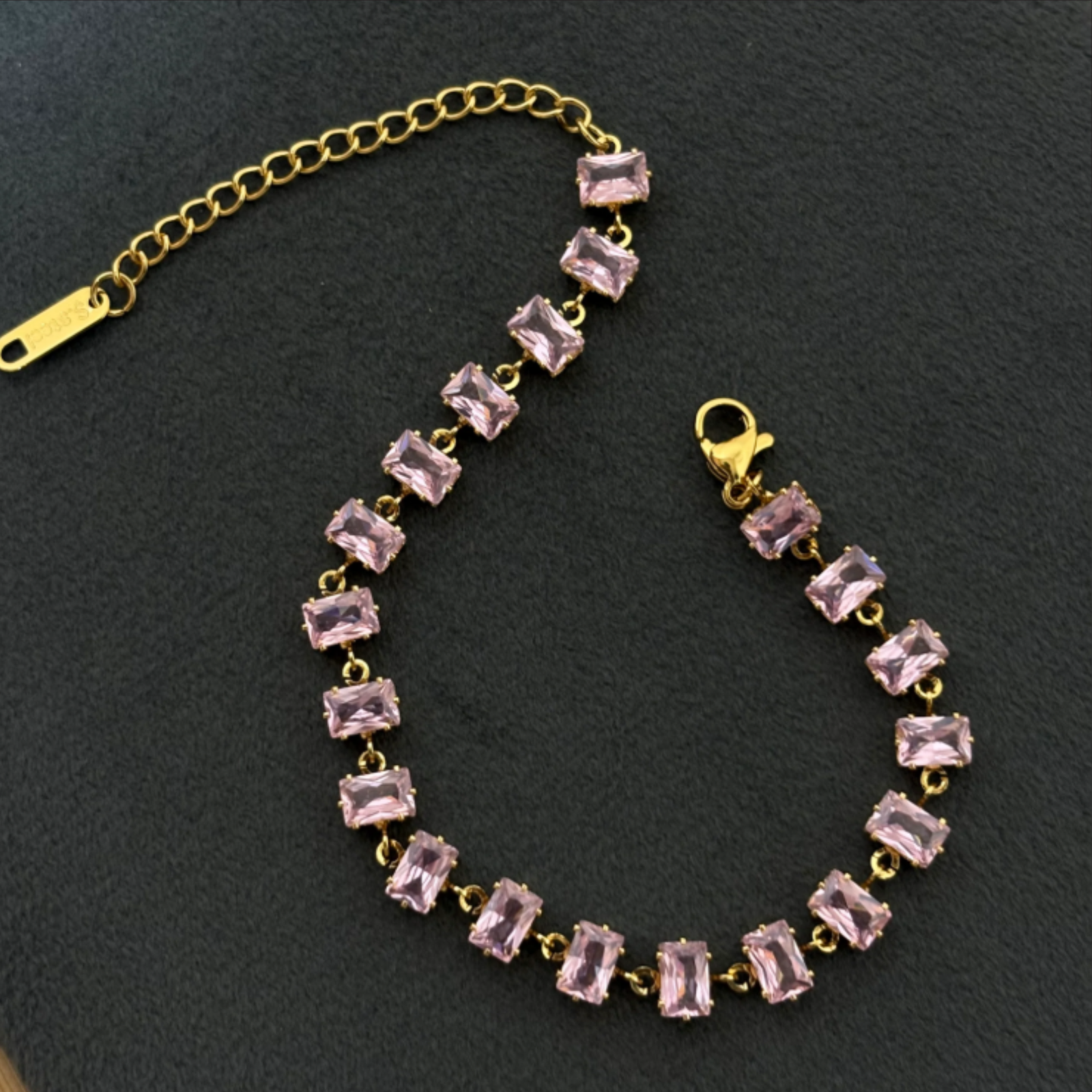 Pink Tennis Bracelet - Image 3