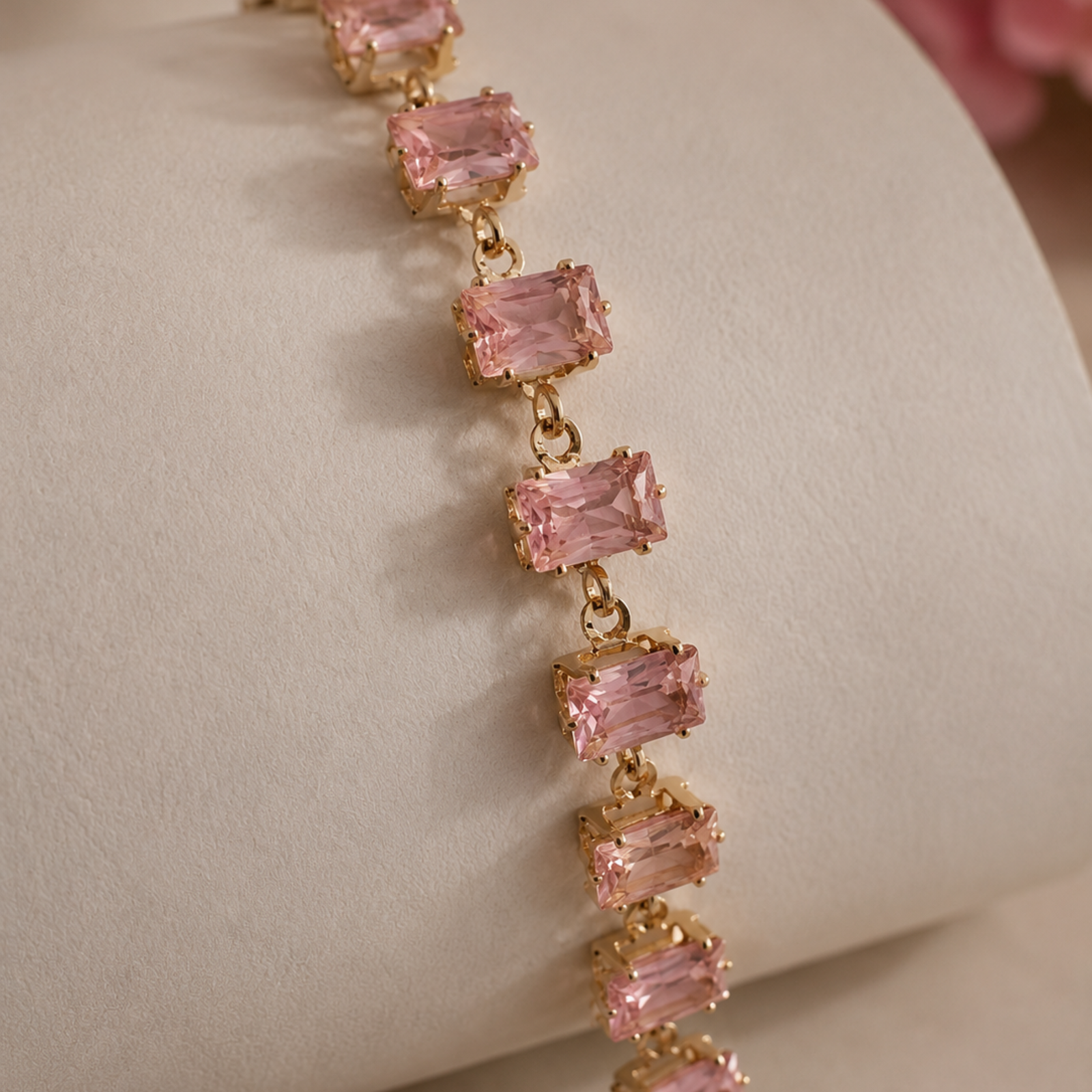 Pink Tennis Bracelet - Image 4
