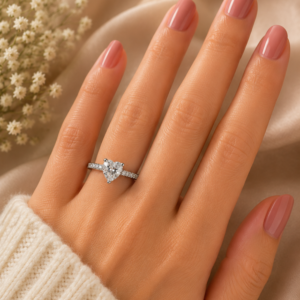 Heart Cut Moissanite Ring