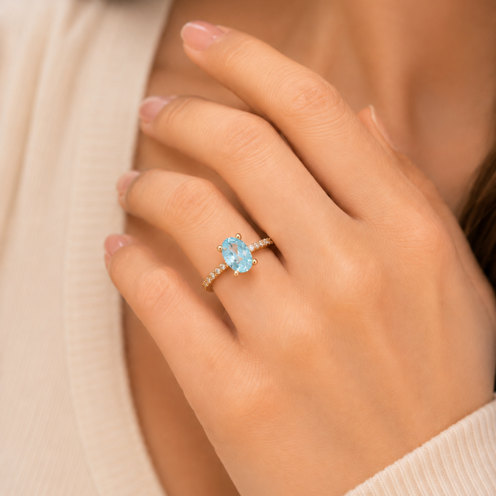 Oval Cut Diamond Ring - Image 2