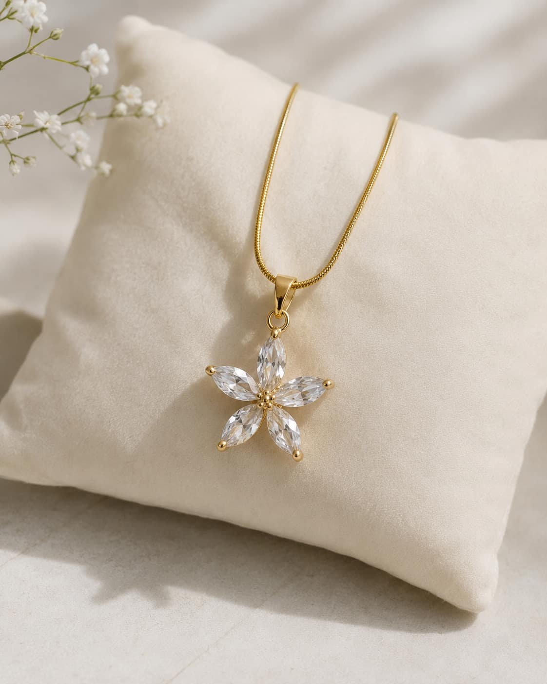 Floral Pendant Necklace