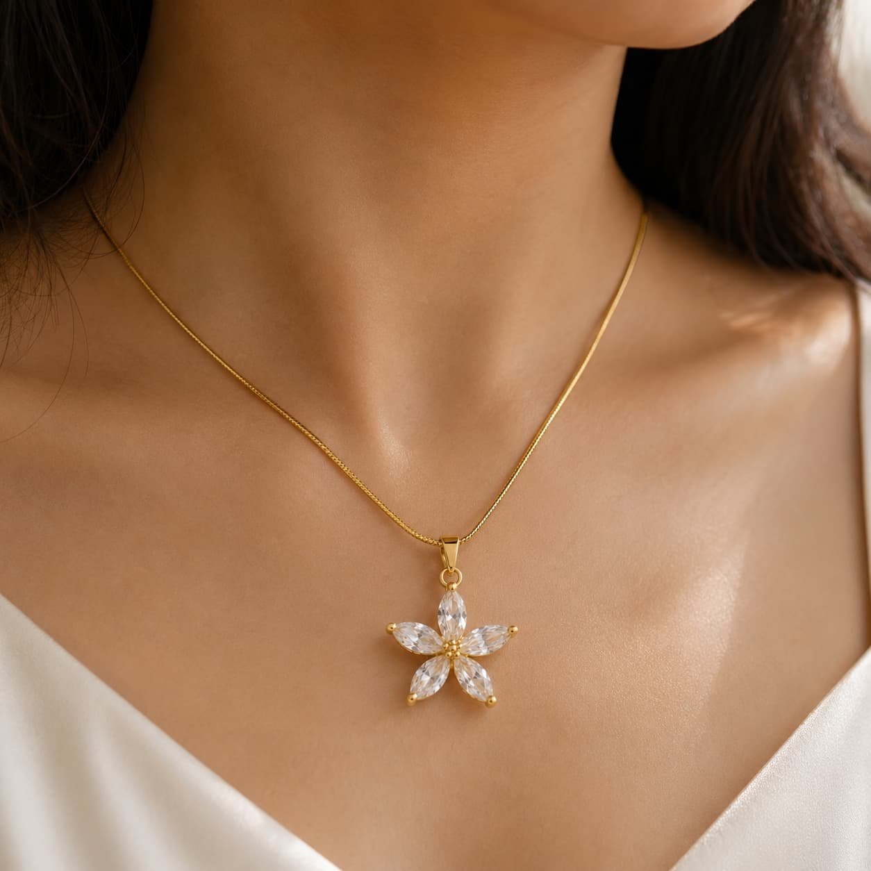 Floral Pendant Necklace