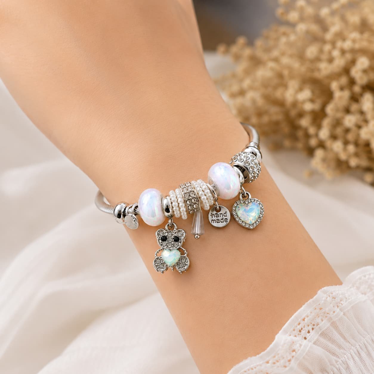 White Opal Bracelet